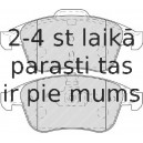 Bremžu uzliku kompl., Disku bremzes FERODO FDB4249