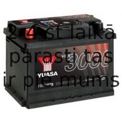 60Ah 450A AKUMUL. YUASA 005 PRO 232x175x225-+ 