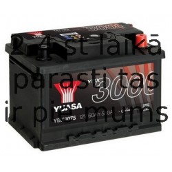 60Ah 450A AKUMUL. YUASA 005 PRO 232x175x225-+ 