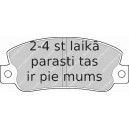 Bremžu uzliku kompl., Disku bremzes FERODO FDB456