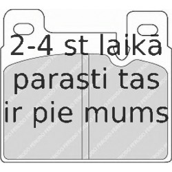 Bremžu uzliku kompl., Disku bremzes FERODO FDB458