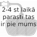 Комплект тормозных колодок, дисковый тормоз FERODO FDB841