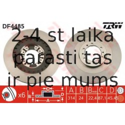 Bremžu diski TRW DF4485