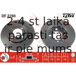 Bremžu diski TRW DF2780
