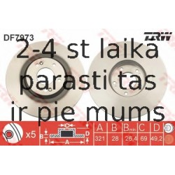 Bremžu diski TRW DF7973