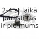 Ūdenssūknis + Zobsiksnas komplekts GATES KP15654XS