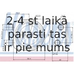 Eļļas radiators, Motoreļļa NISSENS 90697
