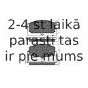 Bremžu uzliku kompl., Disku bremzes SPIDAN 30169
