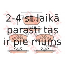 Bremžu uzliku kompl., Disku bremzes TRW GDB2080