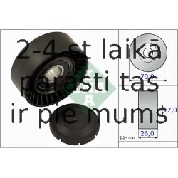 Spriegotājrullītis, Ķīļrievu siksna INA 531 0891 10