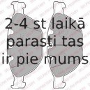 Комплект тормозных колодок, дисковый тормоз DELPHI LP2041