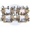Piederumu komplekts, Disku bremžu uzlikas CARRAB BRAKE PARTS 2279