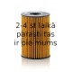 Eļļas filtrs MANN-FILTER HU 8007 z