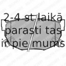 Комплект тормозных колодок, дисковый тормоз DELPHI LP1073