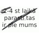 Stikla tīrītāja slotiņa BOSCH 3 397 018 964