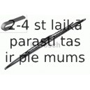 Stikla tīrītāja slotiņa BOSCH 3 397 018 962