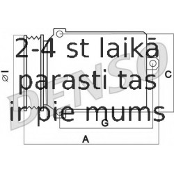 Компрессор, кондиционер DENSO DCP02027