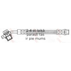 Bremžu šļūtene TRW PHD543