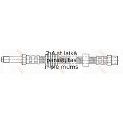 Bremžu šļūtene TRW PHB345