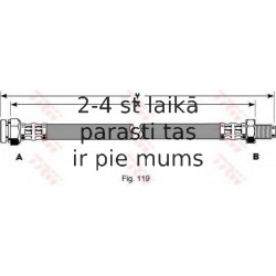 Bremžu šļūtene TRW PHB182