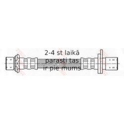 Bremžu šļūtene TRW PHA388