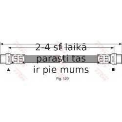 Bremžu šļūtene TRW PHA294