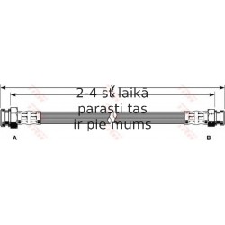 Bremžu šļūtene TRW PHA115
