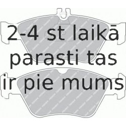Комплект тормозных колодок, дисковый тормоз FERODO FDB1049