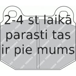 Bremžu uzliku kompl., Disku bremzes FERODO FDB1282