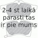 Bremžu uzliku kompl., Disku bremzes FERODO FDB1295