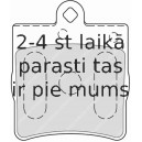 Bremžu uzliku kompl., Disku bremzes FERODO FDB1311