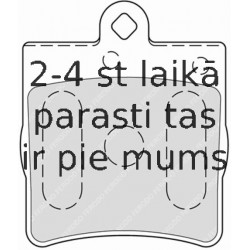 Bremžu uzliku kompl., Disku bremzes FERODO FDB1311