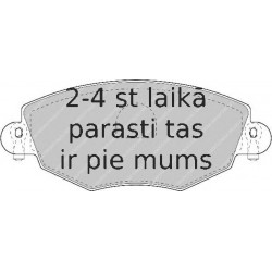 Bremžu uzliku kompl., Disku bremzes FERODO FDB1425