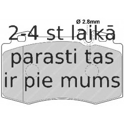 Bremžu uzliku kompl., Disku bremzes FERODO FDB1426