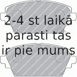 Bremžu uzliku kompl., Disku bremzes FERODO FDB1439