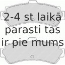 Bremžu uzliku kompl., Disku bremzes FERODO FDB1454