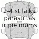 Bremžu uzliku kompl., Disku bremzes FERODO FDB1521