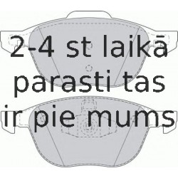 Bremžu uzliku kompl., Disku bremzes FERODO FDB1594