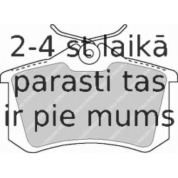 Bremžu uzliku kompl., Disku bremzes FERODO FDB1788