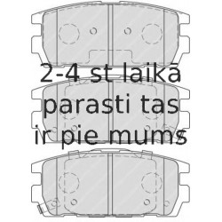 Bremžu uzliku kompl., Disku bremzes FERODO FDB1841