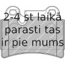 Bremžu uzliku kompl., Disku bremzes FERODO FDB1878