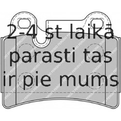 Bremžu uzliku kompl., Disku bremzes FERODO FDB1878