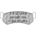 Bremžu uzliku kompl., Disku bremzes FERODO FDB1889