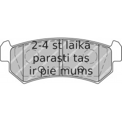 Bremžu uzliku kompl., Disku bremzes FERODO FDB1889