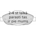 Bremžu uzliku kompl., Disku bremzes FERODO FDB4003