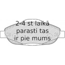 Bremžu uzliku kompl., Disku bremzes FERODO FDB4003