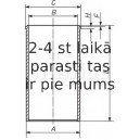 Cilindra čaula MAHLE ORIGINAL 213 WT 03