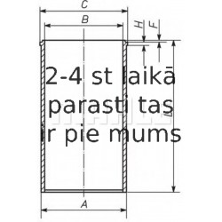Cilindra čaula MAHLE ORIGINAL 213 WT 03