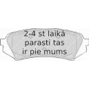 Bremžu uzliku kompl., Disku bremzes FERODO FDB1457