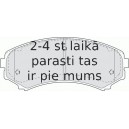 Bremžu uzliku kompl., Disku bremzes FERODO FDB1603